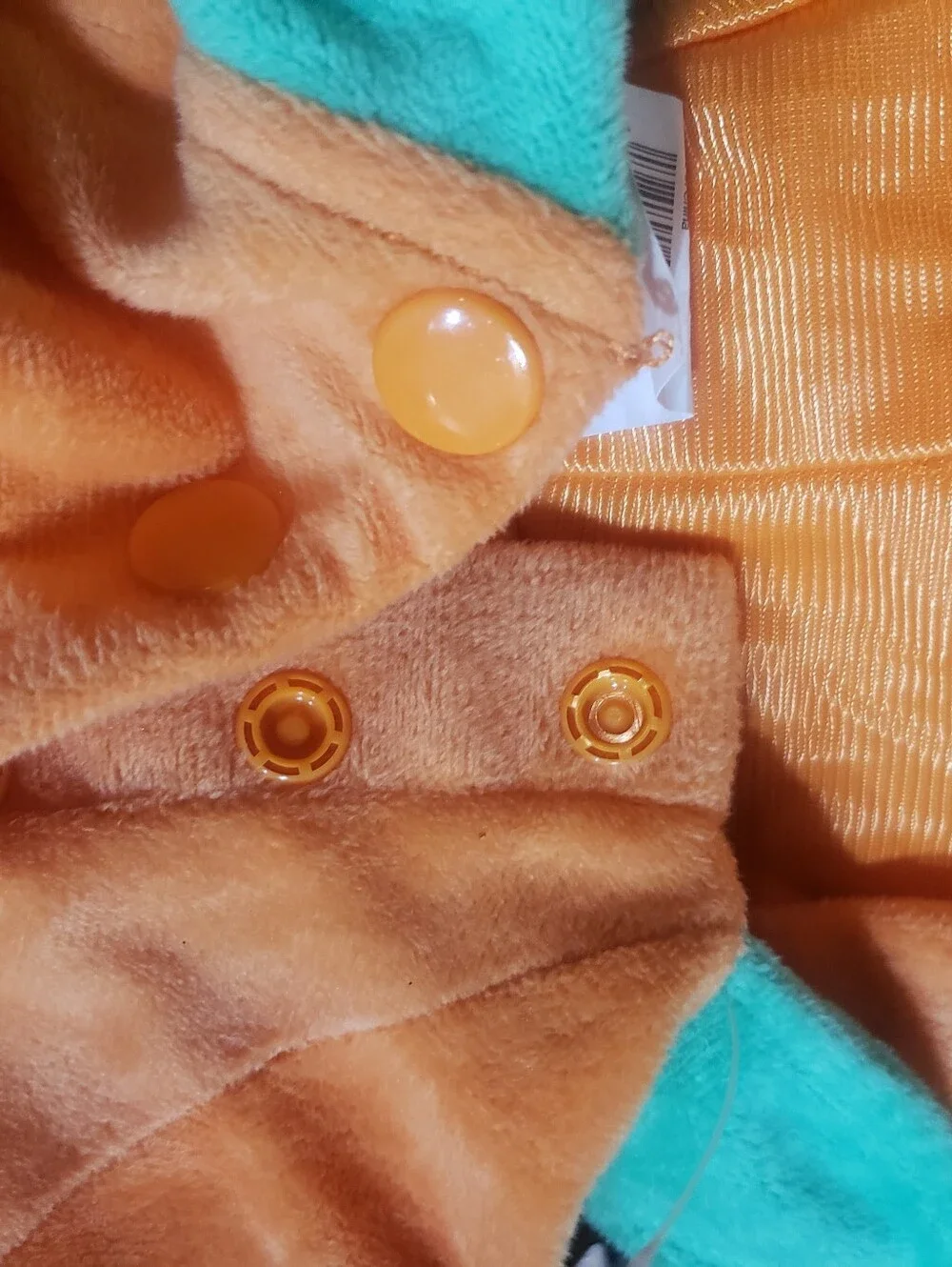 Halloween Pumpkin Costume 0-6 Months Soft Easy On And Off Hooded Orange Black